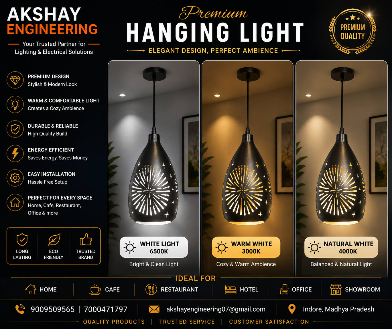 Decorative Hanging Light | LED Pendant Light | DOM Light product image
