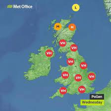 Uk Weather Pollen Bomb Causing Hay Fever Hell For Millions Across Country Mirror Online