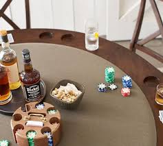 Benchwright Round Poker Table Pottery Barn
