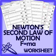 This Is A Two Page Worksheet Covering Newton S Second Law Of Motion F Ma You Have The O Newtons Second Law Word Problem Worksheets Subtraction Word Problems