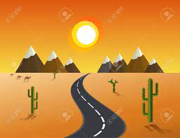 1031 x 1300 jpeg 299 кб. Imagen De La Carretera Del Desierto Cactus Montanas Y Puesta De Sol Estilo Plano Ilustracion Vectorial Ilustraciones Vectoriales Clip Art Vectorizado Libre De Derechos Image 58538571