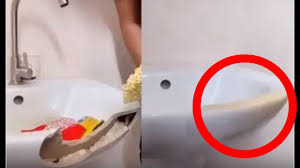 Reparer Un Lavabo Casse Avec Des Nouilles Chinoises Youtube