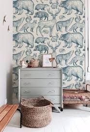 Forest Animals Removable Wallpaper Removable Wallpaper Kids Room Boy Room