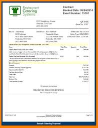 Catering Proposal Sample Letter Quotations Proposal Templates Quote Template
