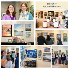 This exquisite piece, "Spilling the Tea," is painted by Moriah Mylod  Daggart. You can even come make tea at gallery840 and sip it while looking  at this piece and other calming works