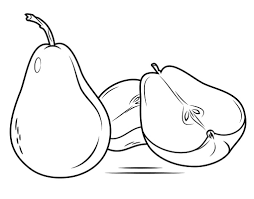Pears coloring pages are a good way for kids to develop their habit of coloring and painting, introduce them new colors, improve the creativity and motor skills. Pear Fruit Coloring Page Free Printable Coloring Pages For Kids