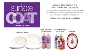 Gare Surface Coats For Ceramics Bisque And Pottery Painting