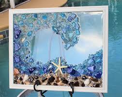 Beach Decorsea Glass Art Windowbeach Wall Artglass Artbest Etsy Sea Glass Art Beach Glass Art Ocean Wall Art