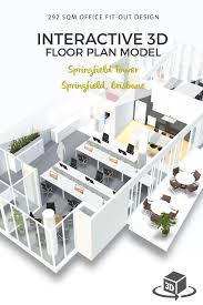 Commercial Office Interactive 3d Floor Plan And Fit Out Design Model For Springfield Tower Springfield Brisbane Get Your Own 3d Model Today At Www Planto3d C