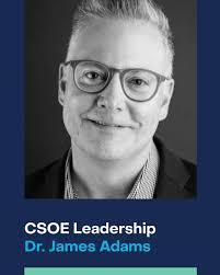 Ad) Great leaders inspire the next generation. Students see a partner. We  see a leader. Meet a person who prepares school psychologists for both  roles. Dr. James Adams is a leader at