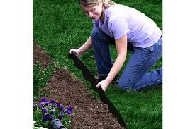 You want to flower bed edging between the flower bed and the lawn. Dick Smith Garden Flower Bed Edging Border Edge Landscape Lawn Landscaping Flexible Plastic Black 6 M Home Garden Yard Garden Outdoor Living Landscaping Garden Materials Ground Reinforcement