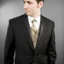 Black And Gold Vest Black Tux Gold Vest And Tie Tuxedo For Men Groomsmen Vest Buy Tuxedo