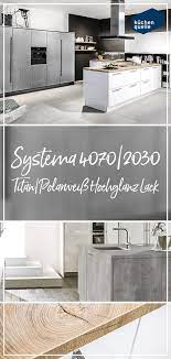 edler minimalismus designkuche systema 4070 2030 titan polarweiss hochglanz lack kuchen design kuche quelle kuche