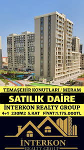 Temasehir Konya Meram 4 1 Satilik Daire Interkon Realty Group Havuz Otopark Luks