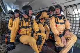 Daniel osorio jumps at about 5,000 feet friday over the waterloo regional airport. Photo Essay U S Army Parachute Team Golden Knights The Miami Hurricane