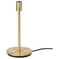 Skaftet Tischleuchtenfuss Messingfarben 30 Cm Ikea Osterreich Table Lamp Base Lamp Bases Decorative Light Bulbs