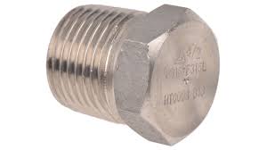 RS PRO Stainless Steel Pipe Fitting, Straight Hexagon Hexagon Plug, Male R 1/2in | RS