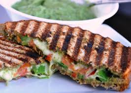 Pesto panini bread recipe is the adaptation of seattle coffee shop recipe.i had the leftover pasta sauce and this recipe is made within 5 minutes. The Montreal Panini Vegetarian Bell Pepper Pesto Panini Honey Whats Cooking