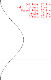 Tube Cutting Guide Coping Pattern Pipe Tube Diagram