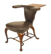 A queen anne style armchair. English Queen Anne Oak Chair