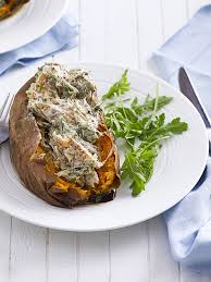 Sweet Potato Jackets With Smoked Mackerel And Dill Yogurt Recipe Smoked Mackerel Mackerel Recipes Sweet Potato Jacket