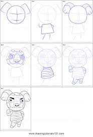 How To Draw Canberra From Animal Crossing Printable Drawing Sheet By Drawingtutorials101 Com Animal Crossing Drawing Sheet Drawings