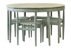 Dining Table With Hideaway Chairs Mid Century Modern Furniture Dining Table Furniture
