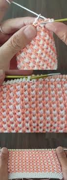 Iki Renkli Orgu Modeli Yapilisi Orgu Orgu Desenleri Baby Knitting Patterns