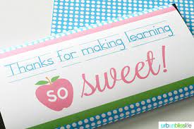 Scopri ricette, idee per la casa, consigli di stile e altre idee da provare. Printable Candy Bar Wrappers Teacher Appreciation Urban Bliss Life