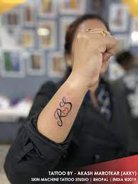 Every design tells a story. Initial Tattoo Initial Tattoo Pretty Hand Tattoos Love Tattoo On Hand