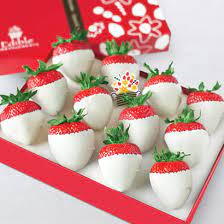 Click here for edible arrangement's shop pinteresting holiday party ideas from edible arrangements®. White Chocolate Dipped Strawberries Box Edible Arrangements