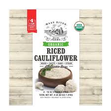 The large chains like aldi, walmart and costco also carry cauliflower rice. Maas River Farms Organic Riced Cauliflower 4 X 1 Lb Bags From Costco In Austin Tx Burpy Com