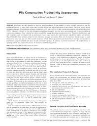Chapter 5 pile groups under compressive loading. Pdf Concrete Bored Piles Construction Productivity Assessment Using Regression Analysis