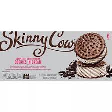No need to miss out on dessert tonight! Skinny Cow Ice Cream Sandwiches Cookies N Cream 6 Ct Sandwiches Bars Sendik S Food Market