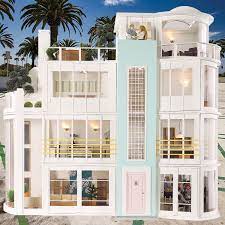 Kidkraft 65956 charlotte dollhouse with ez kraft assembly dollhouses, multicolor. Luxury Barbie House Off 62