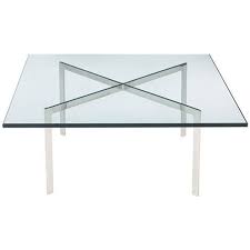 Barcelona Coffee Table Mies Van Der Rohe Reproduction Coffee Table Table Contemporary Table