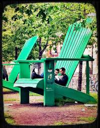 Giant Adirondack Chairs Beside Mont Royal Metro Interior Design Inspiration Board Adirondack Chair Big Chair