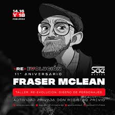 Fraser MacLean, artista y ex-animador en proyectos de Warner Bros. y Disney  Animation (¿Quién engañó a Roger Rabbit?, Tarzan, Space Jam), estará  presente en el 11º Aniversario de SAE México, donde compartirá