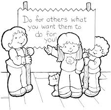 The Golden Rule Coloring Kids Sunday School Lessons Bible Coloring Pages Bible Activities