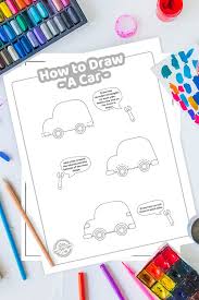 Direct the particle flow to the boxes! How To Draw A Car Simple Printable Tutorial