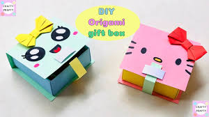 Diy Hello Kitty Paper Gift Box Ideas Gift Ideas Gift Box Handmade Gift Box Idea Origami Box Youtube