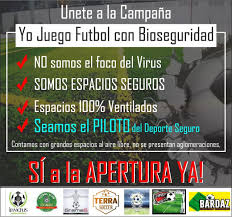 Invictus Futbol 5 - Sí a la Reapertura YÁ!, SEAMOS EL PILOTO DEL DEPORTE  SEGURO, contamos con los espacios adecuados para evitar las aglomeraciones,  100% ventilados, espacios al aire libre, cumplimos los