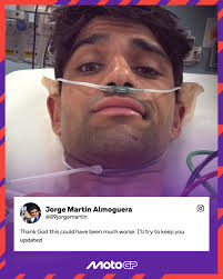 An update from the champ himself 💜 Wishing you a speedy recovery Jorge 💪  #MotoGP