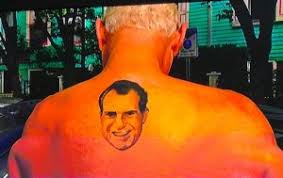 Roger stone, who has a tattoo of richard nixon on his back, was arrested on 7 counts. Day 750 Rick Kinnaird