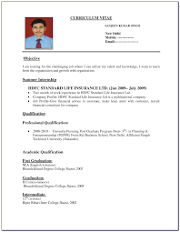 Our microbiologist resume sample demonstrates how a specialist in this field can use the conventional resume sections to provide prospective employers with all the information they need to know. Simple Job Resume Format For Freshers Vincegray2014