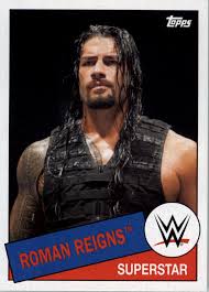 Roman reigns ring adını kullanarak wwe'de profesyonel güreşçilik yapmaktadır. 2015 Wwe Heritage Wrestling Cards Topps Roman Reigns No 88 Pro Wrestling Fandom