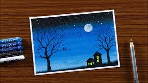 However, we think that your passion to capture intense art brought you to the right place where we reveal simple and easy landscape painting ideas for you. Easy Landscape Drawing For Beginners With Oil Pastels Step By Step Youtube