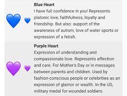 Nussy On Twitter So I Just Found Out The Meaning Of The Heart Emojis And Realized I Ve Been Misusing Them All This While What does the purple emoji heart mean?