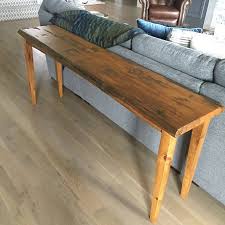 Reclaimed Wood Console Behind Sofa Table With Tapered Wood Etsy In 2020 Wood Sofa Table Behind Sofa Table Console Table Behind Sofa