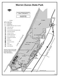 Warren Dunes State Park Michigan Site Map Warren Dunes State Parks Michigan State Parks